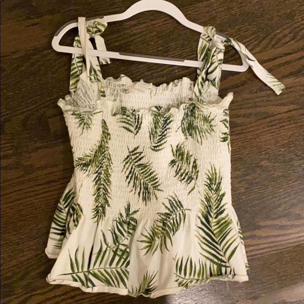 cute “palm from”summer tube top with fun ties